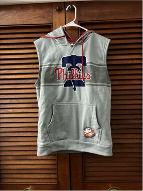Philadelphia Phillies Sleeveless Hoodie Sweatshirt SGA - Adult Large